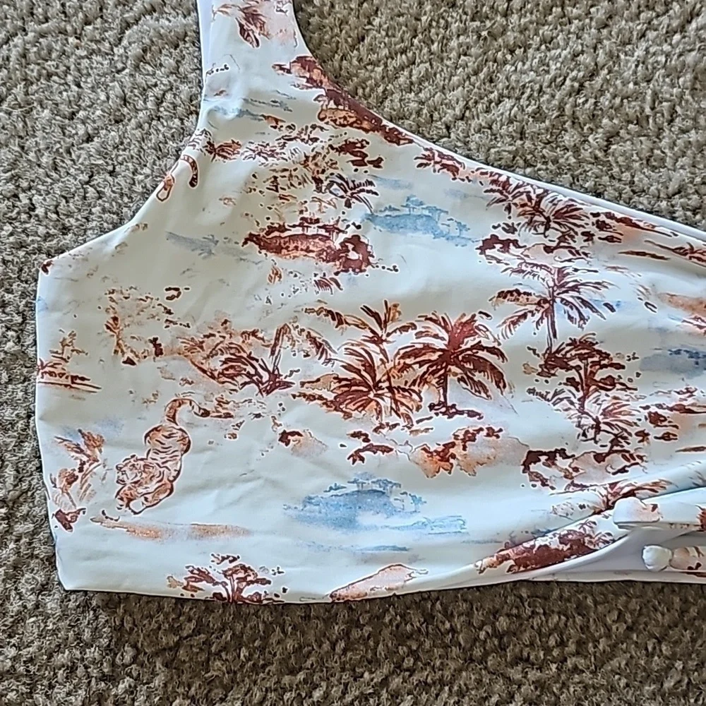 L Space Wilder Bikini Top Tropical Cream XL